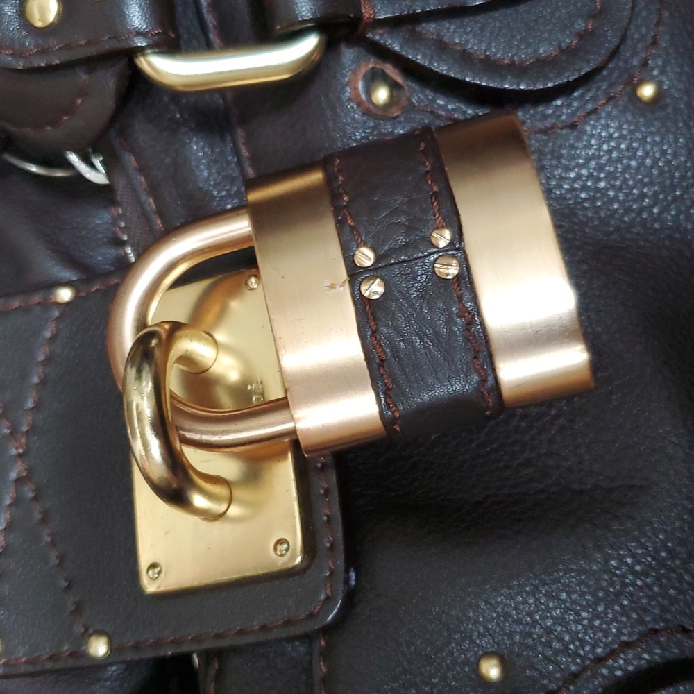 ***SOLD*** Vintage Chloe Paddington Dark Brown With Lock & Key - Picture 3 of 17